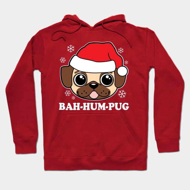 Bah Hum Pug Hoodie by DetourShirts